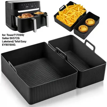 Форми силіконові для фритюрниць 2 шт. Чорний (SAM-101) - фото 3