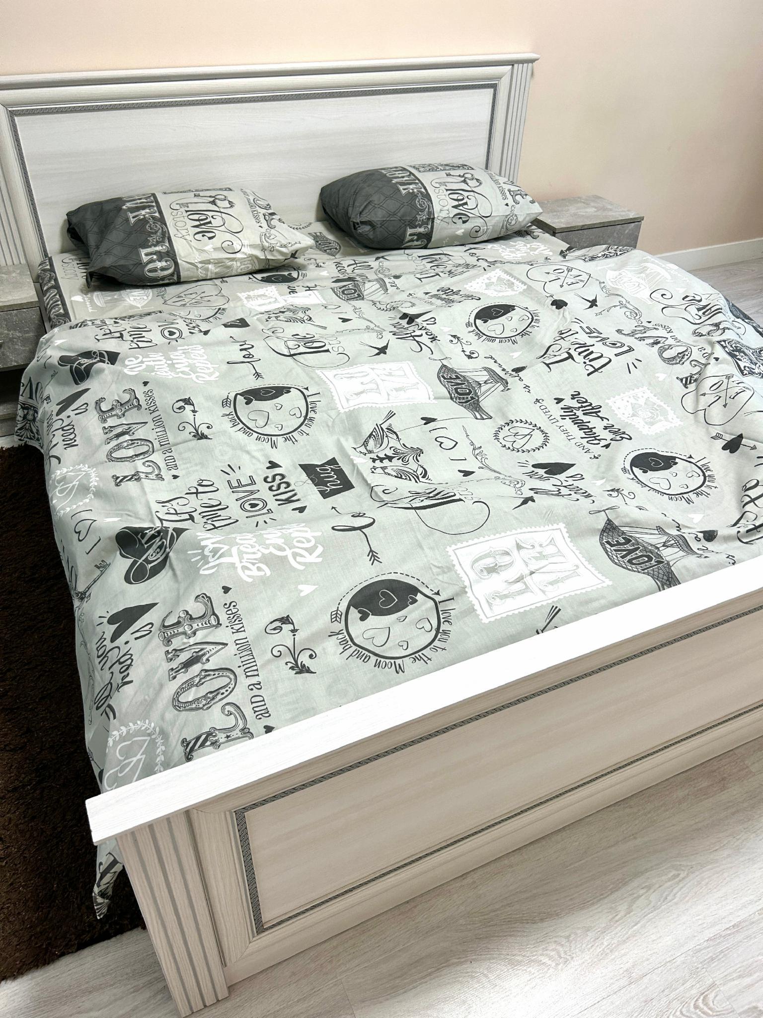 Комплект постельного белья Love story полуторный бязь 150х220 см (G-N0503/1.5)