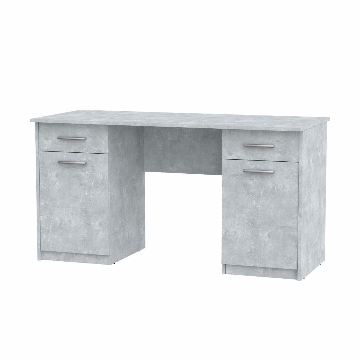Стіл письмовий Компаніт Вчитель 2 140х60х73,6 см Бетон (66f00be4e46f9163b5262a58)