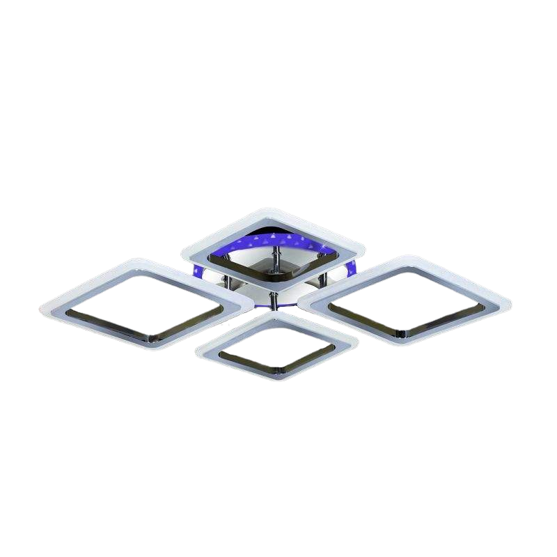 Люстра Свет SC-82023/2+2 CR/RGB LED RGB з пультом 92 W хром