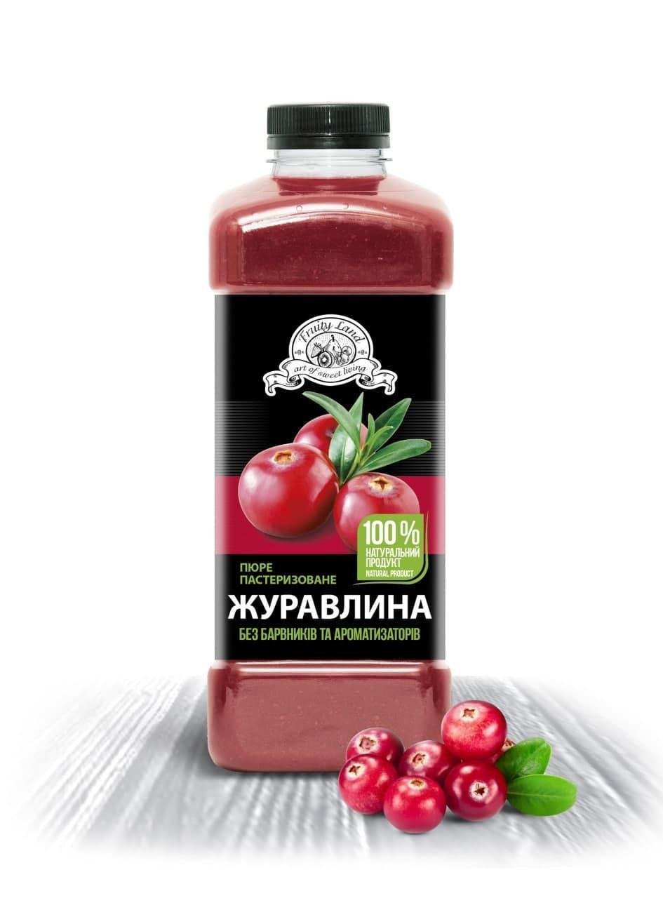 Клюква пюре Fruityland пастеризованное 1 кг