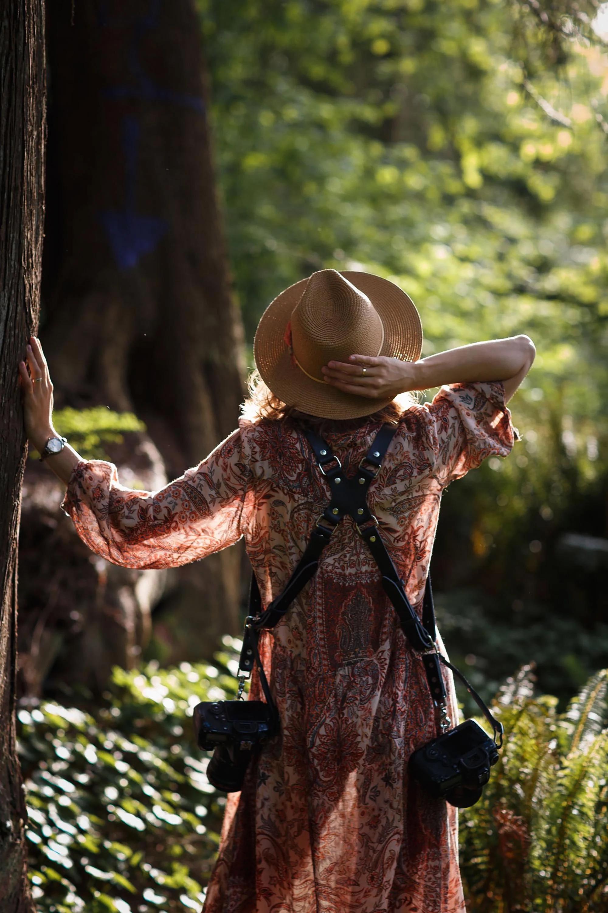 Ремінці розвантажувальні для фотографа на 2 камери портупея натуральна шкіра Чорний (LCS2B) - фото 8 Ремінці розвантажувальні для фотографа на 2 камери портупея натуральна шкіра Чорний (LCS2B) - фото 8