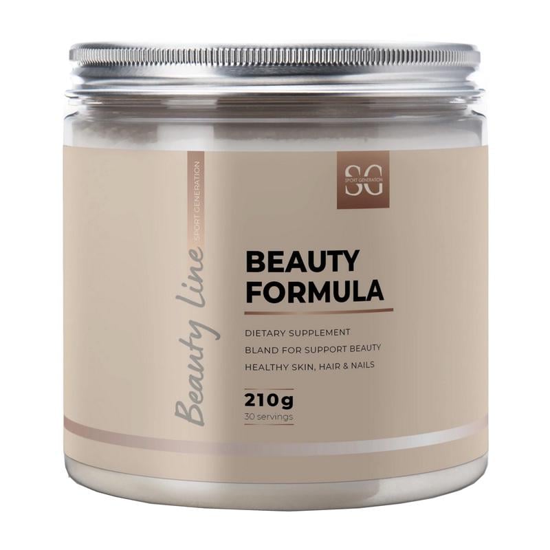 Витамины для волос ногтей и кожи с коллагеном и биотином Sport Generation Beauty Formula 210 г