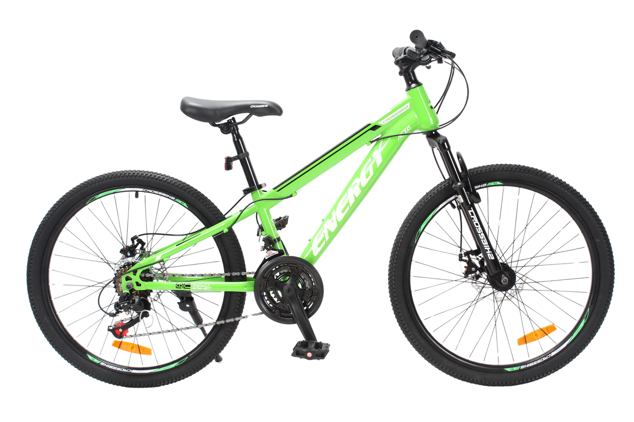 Велосипед CrossBike Energy 24" 11" Зелений