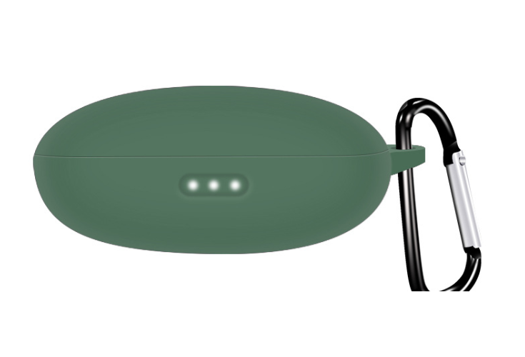 Чохол-накладка DK Silicone Candy Friendly з карабіном для Anker SoundCore Liberty 3 Pro Green