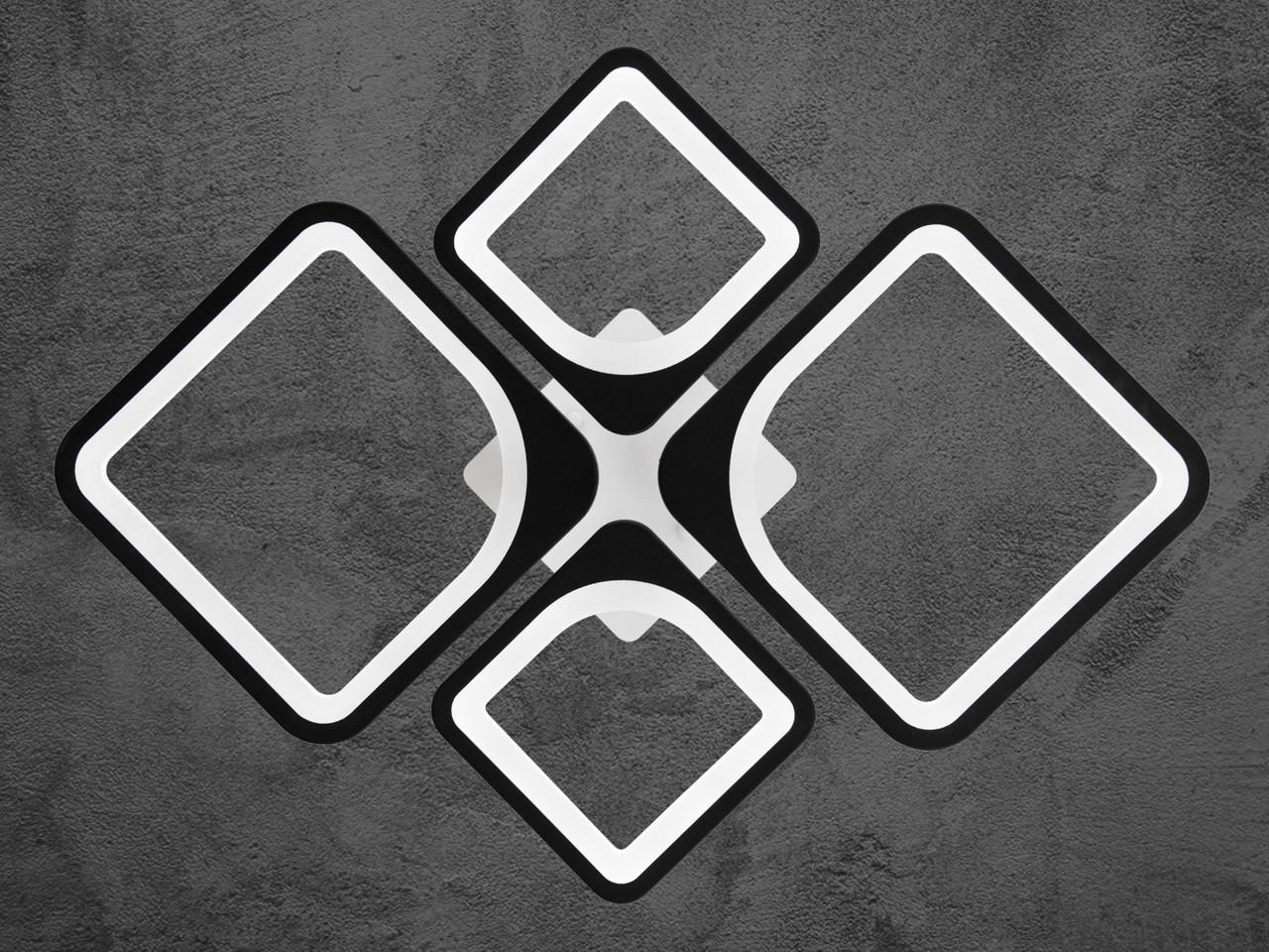 Люстра светодиодная на кухню с диммером 8060-2+2BKDIM-LS 72W на 10 м2 Черный (2399805659) - фото 5 Люстра светодиодная на кухню с диммером 8060-2+2BKDIM-LS 72W на 10 м2 Черный (2399805659) - фото 5