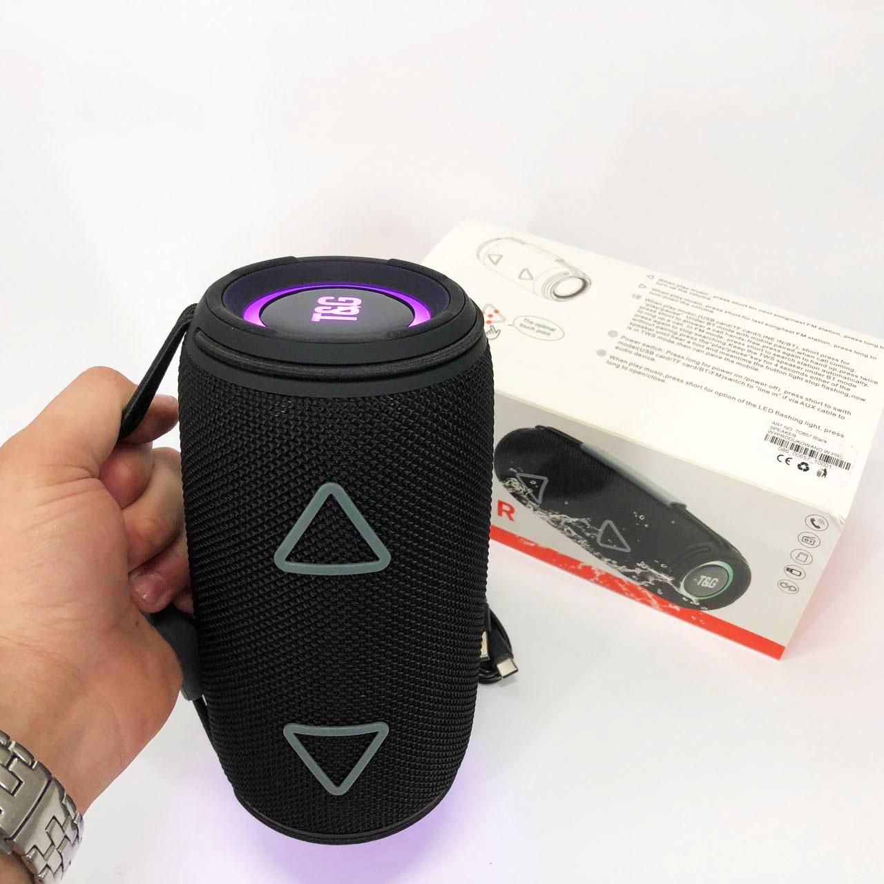 Колонка портативна з RGB підсвічуванням TG657 1500 mAh Чорний - фото 11 Колонка портативна з RGB підсвічуванням TG657 1500 mAh Чорний - фото 11