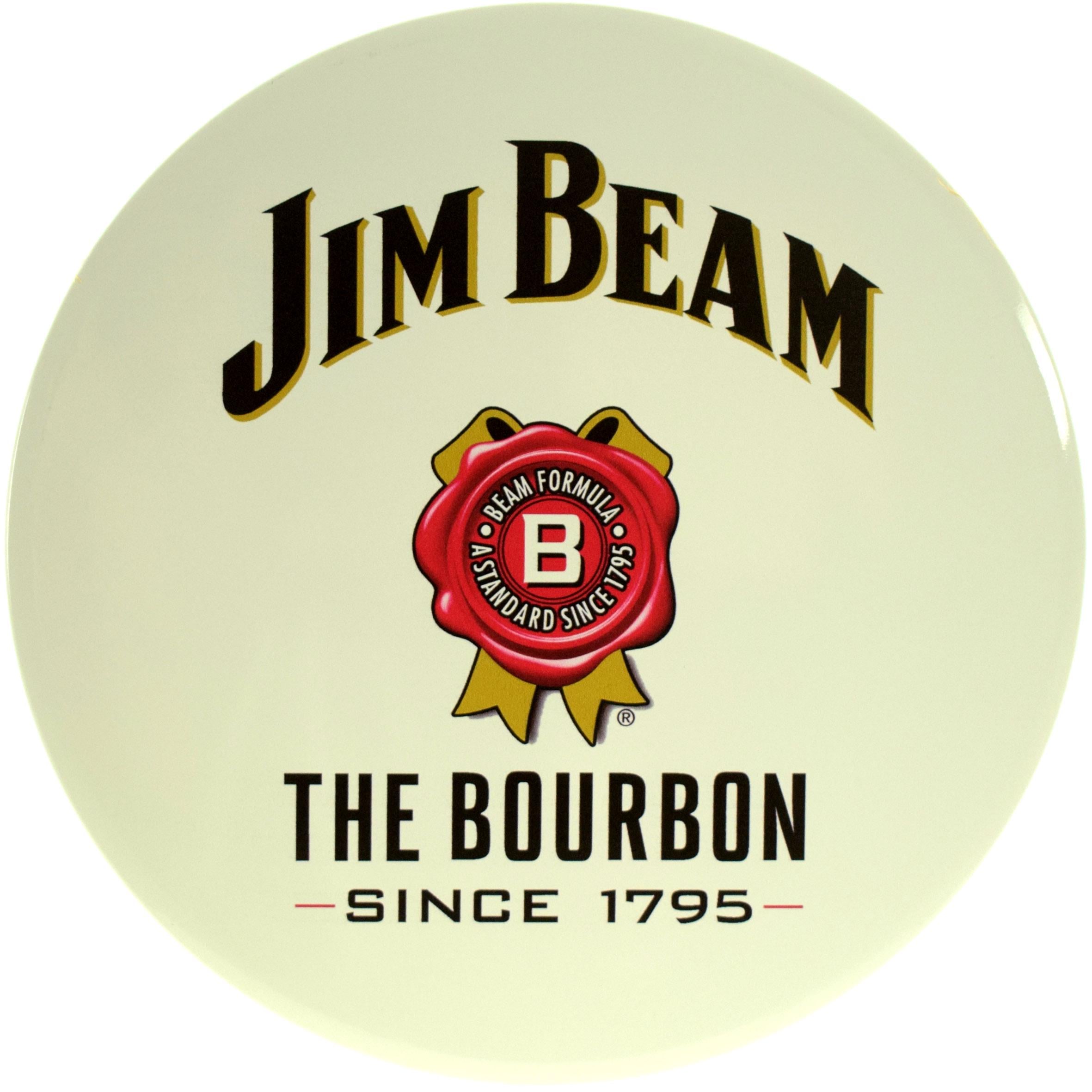 Табличка металлическая "Jim Beam The Bourbon Since 1795" 30 см (ms-104151)