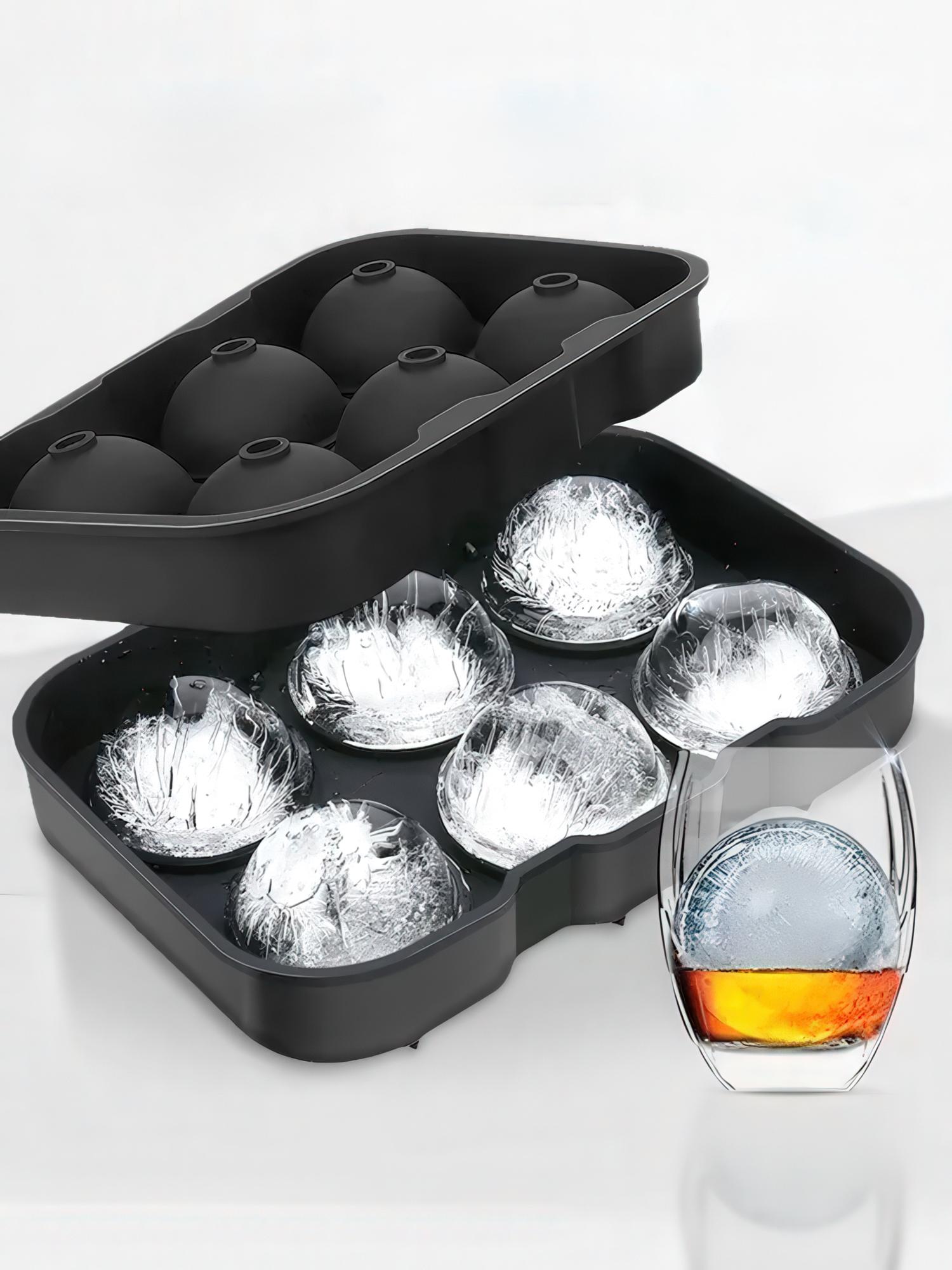 Силіконова форма для льоду у формі кулі 6 комірок з лійкою (FORSFR-BLK-1319) - фото 11