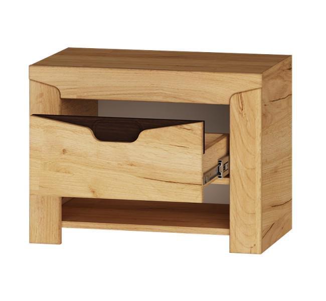 Тумба прикроватная Эверест Либерти Крафт золотой (121367)