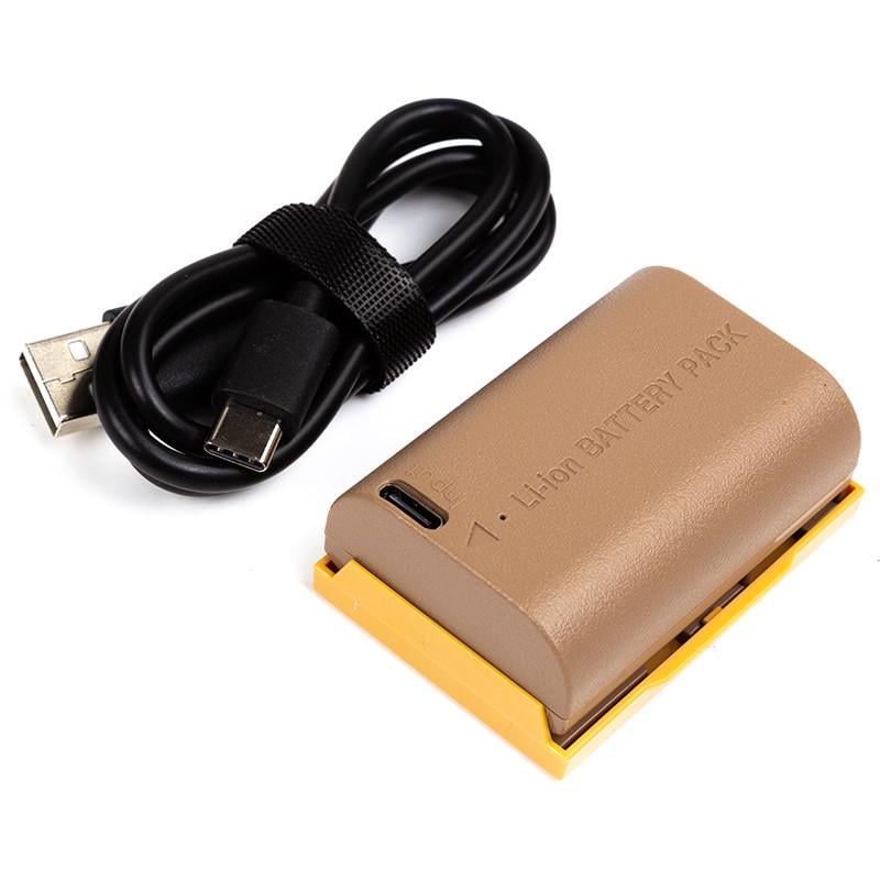Аккумулятор Power Canon TLP-E6 2250mAh c кабелем Type-C