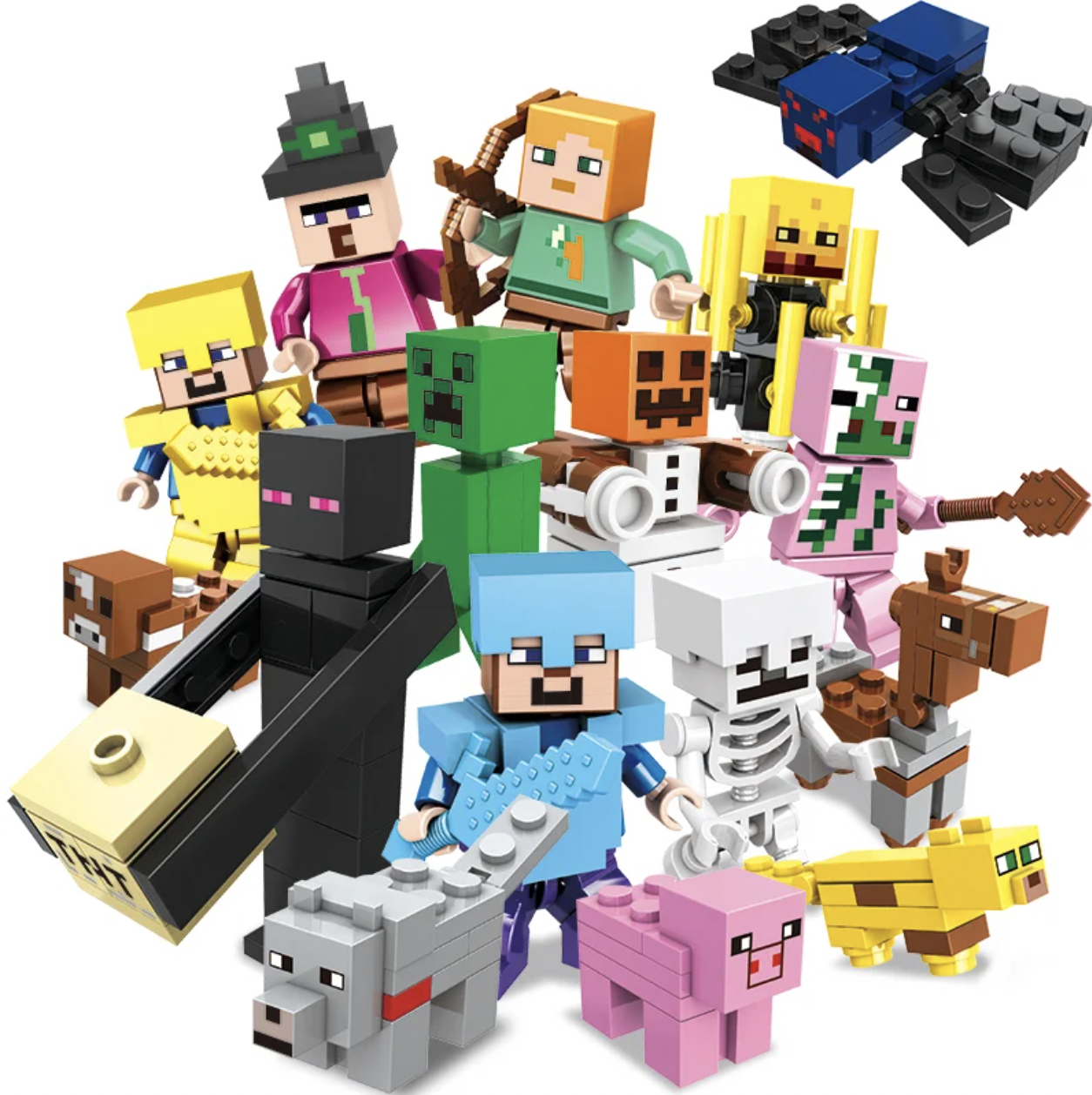 Конструктор My World 205 деталей 16 персонажів (SJ82006)