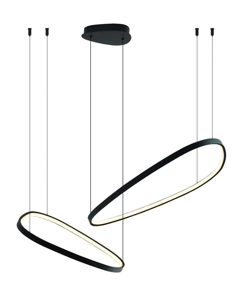 Люстра Goldlux 334091 Michelle LED 1x48W 4000K 7400Lm IP20 Черный (36317930)