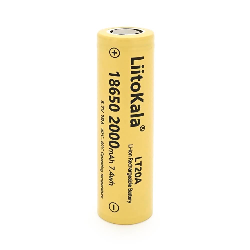 Акумулятор 18650 Li-Ion LiitoKala Lii-LT20A 2000 mAh 3,7V Yellow (38671)