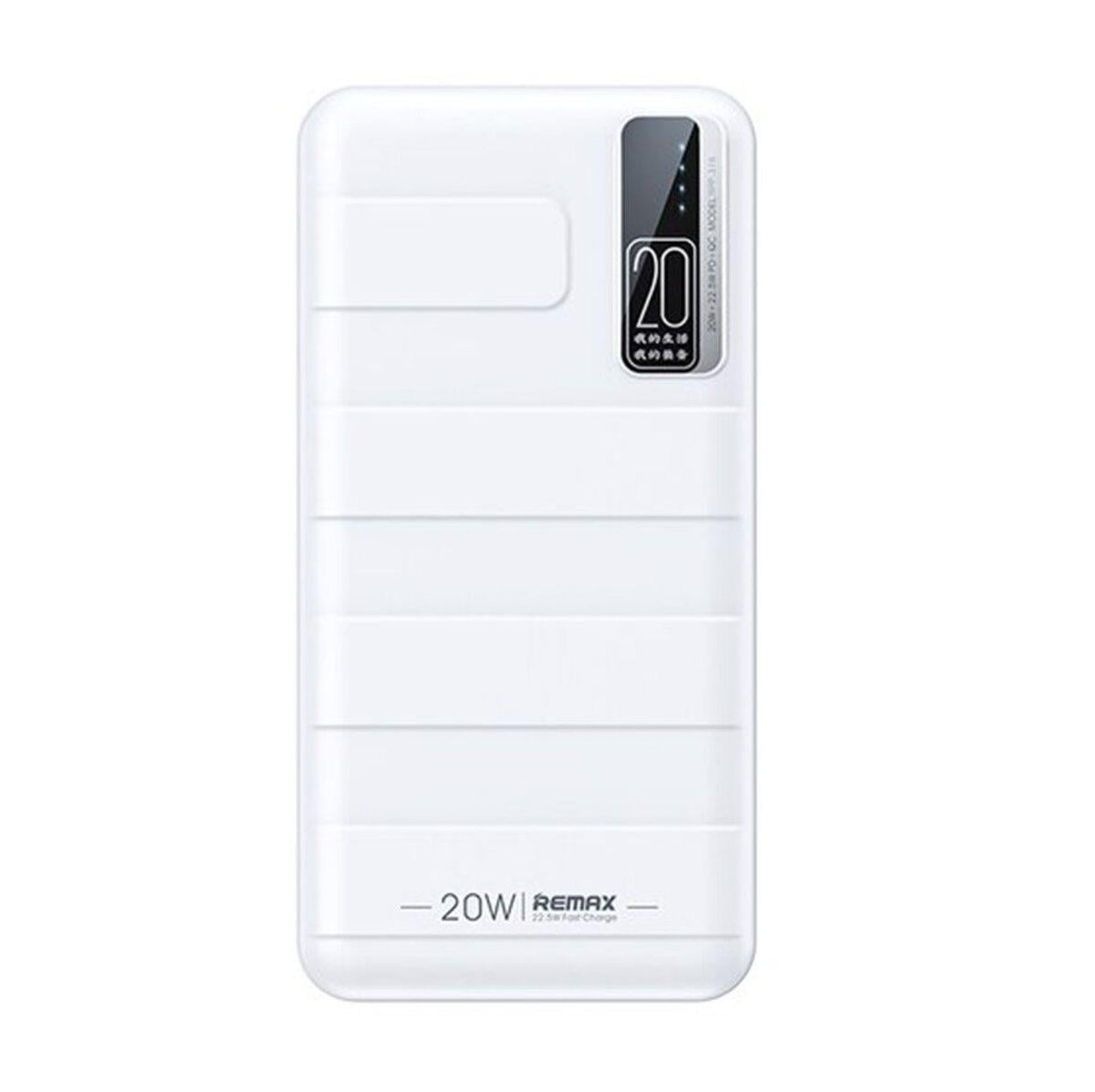 Внешний аккумулятор Remax Noah Series 20 W+22,5 W PD+QC Fast Charging 20000mAh White (RPP-316)