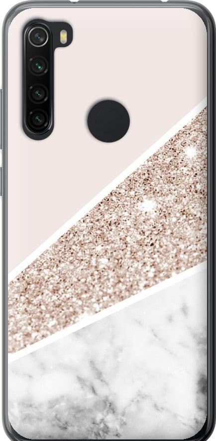 Чехол на Xiaomi Redmi Note 8 Пастельный мрамор (4342t-1787-42517)