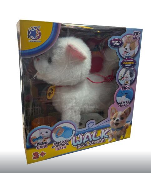 Улюбленець 55 G-11 Котик співає пісні англійською реагує на дотик повторює слова ходить видає звуки облизує та виляє