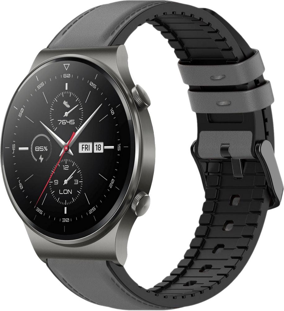 Ремешок кожаный Tamyx для Huawei Watch GT 2 Pro Grey (31615-33)