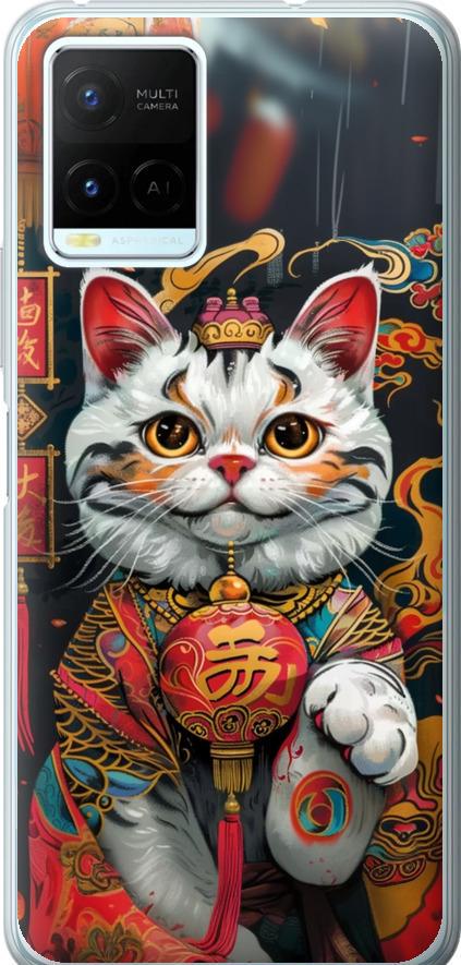 Чехол на Vivo Y21s China Cat v2 (6135u-2550-42517)