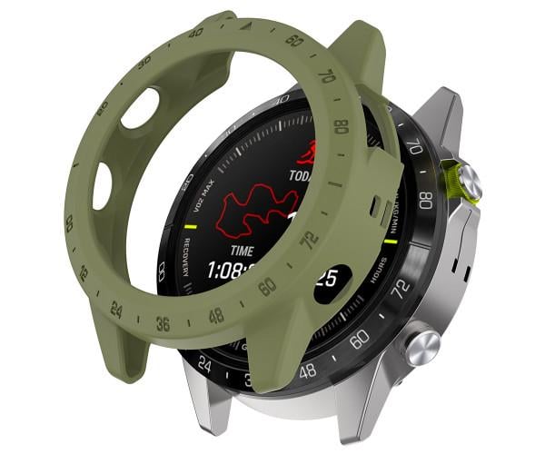 Чохол силіконовий без скла Protective Cover для Garmin MARQ Gen 2 Оливковий