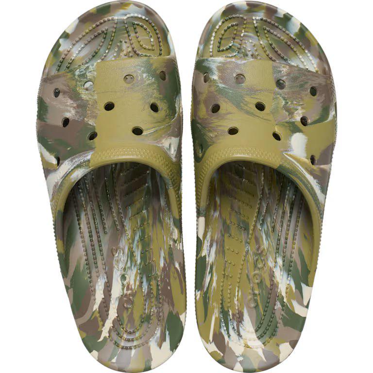 Шльопанці Crocs Classic Marbled Icon Slide M13 р. 48/49 31 см Camouflage (211832) - фото 4