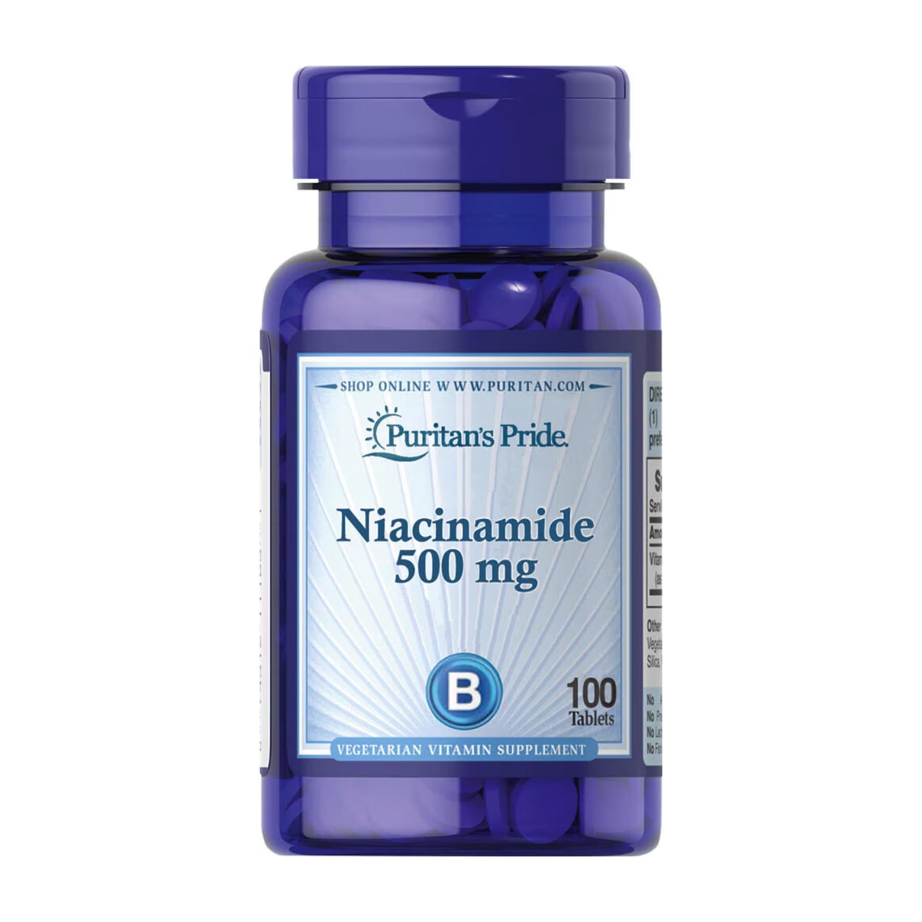 Натуральная добавка Niacinamide 500 mg 100 tabs (2023-10-2464)