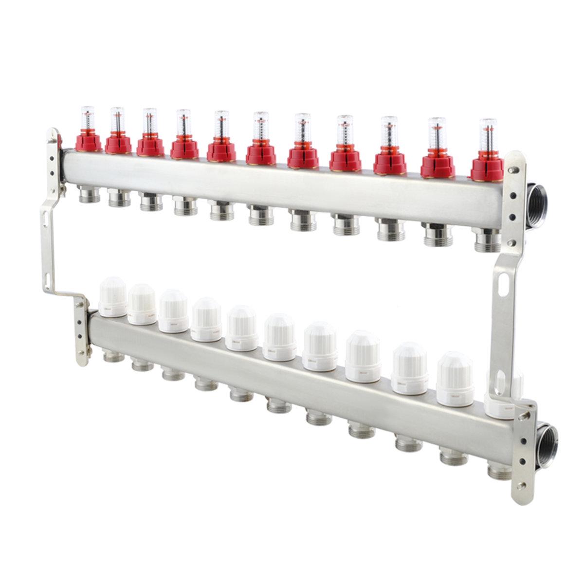 Коллектор Polmark 1"х3/4" 11 выходов PSMF111 - фото 2 Коллектор Polmark 1"х3/4" 11 выходов PSMF111 - фото 2