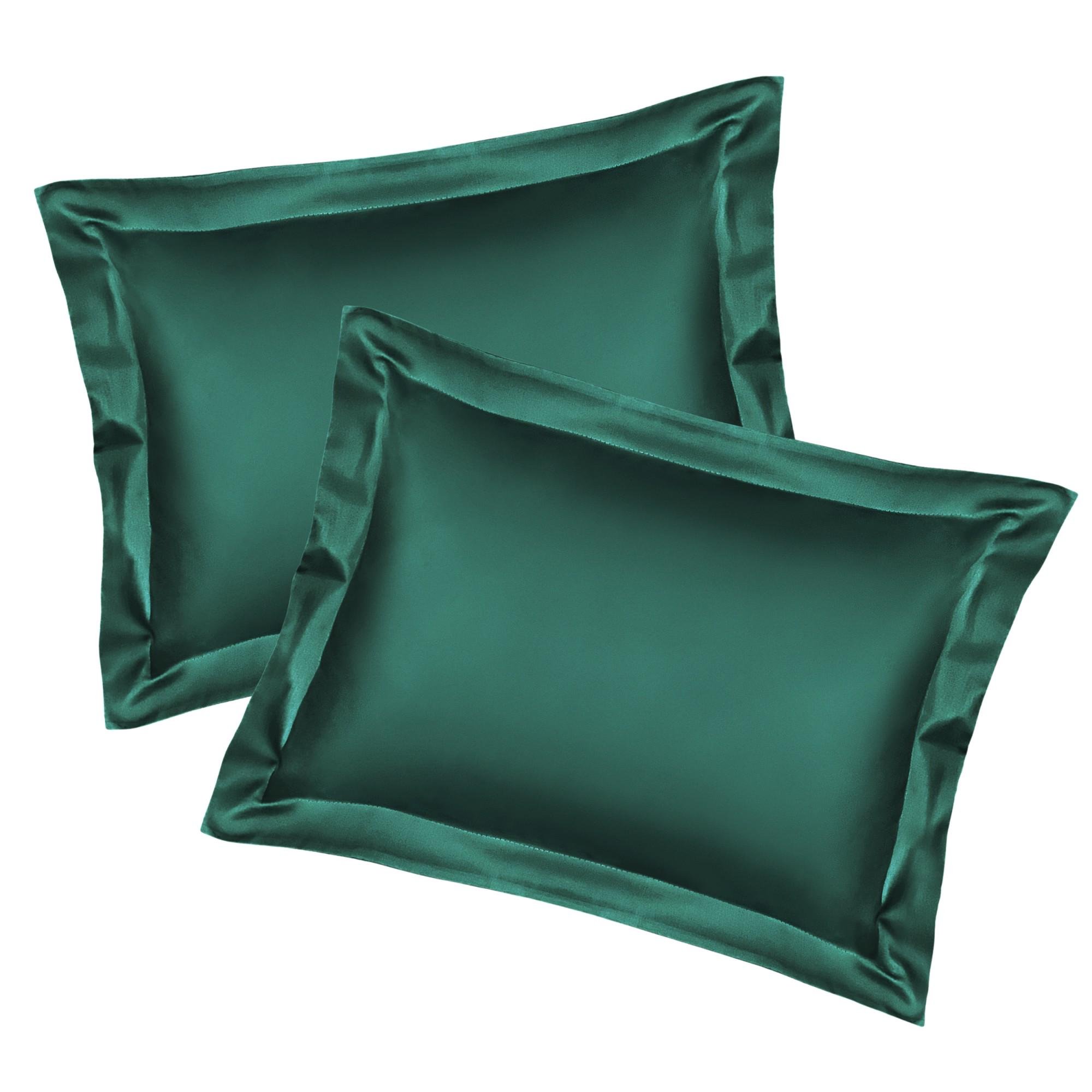 Наволочки оксфордські PAGOTI Minimal 50х70 см 2 шт. Смарагдовий (8545934)