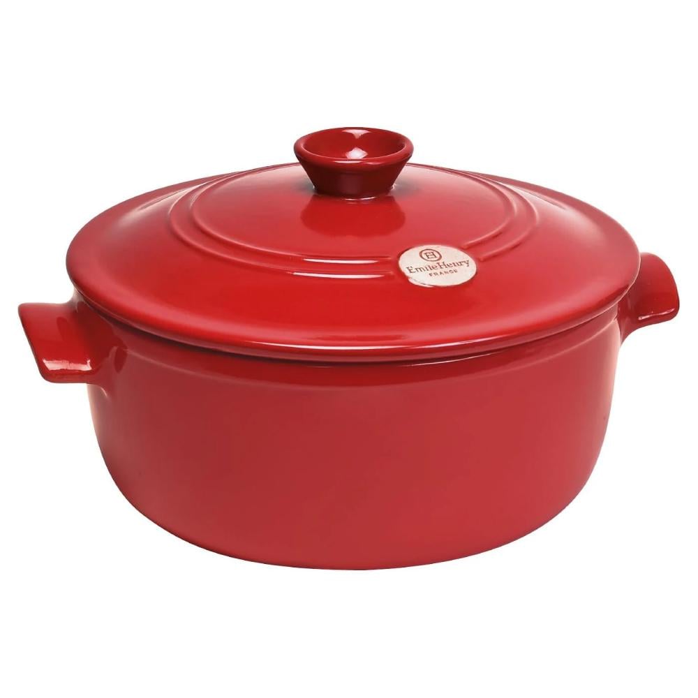 Каструля з кришкою Emile Henry Cookware 4 л Червоний (344540)