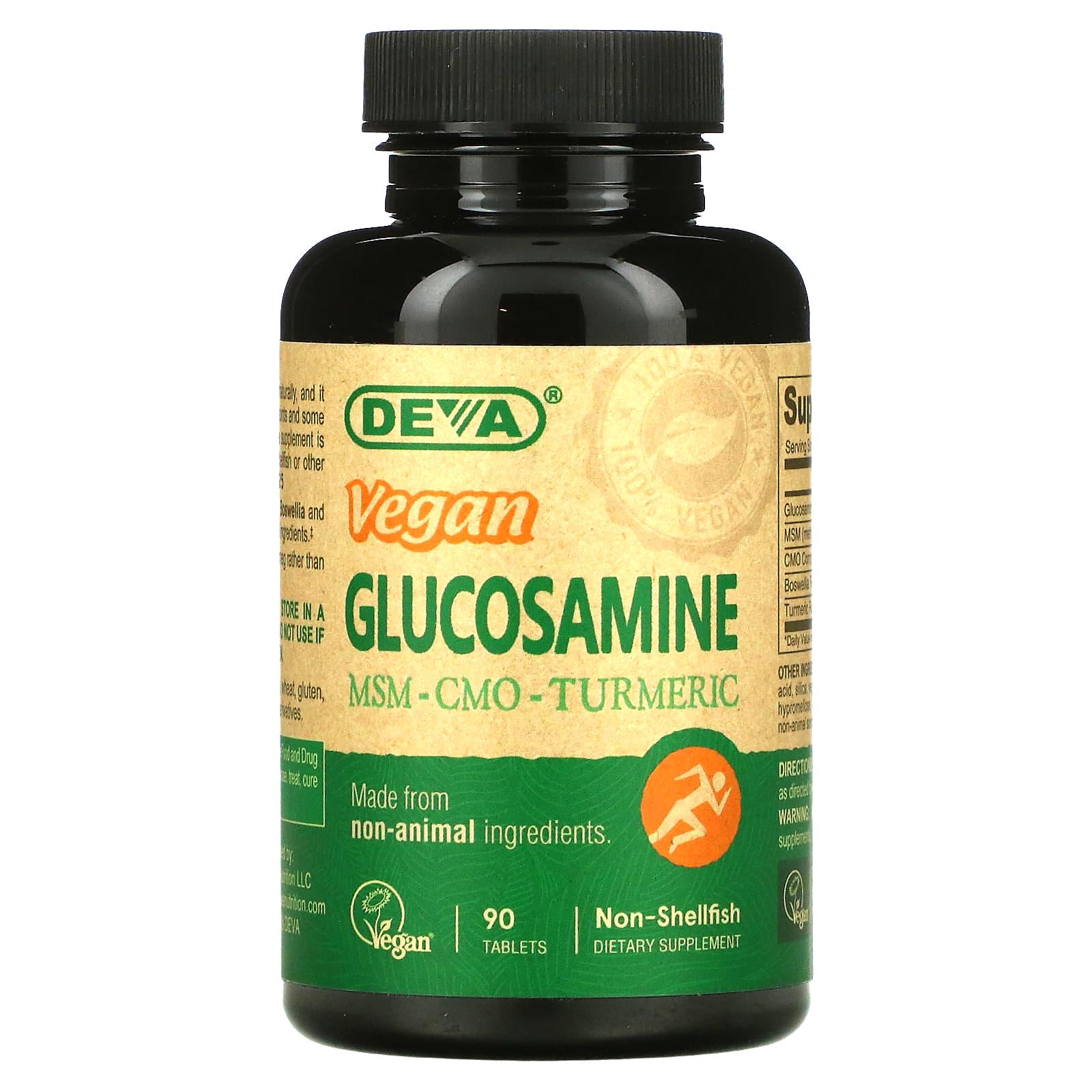 Добавка для cуставов Deva Nutrition Vegan Glucosamine 90 таб. (1163)