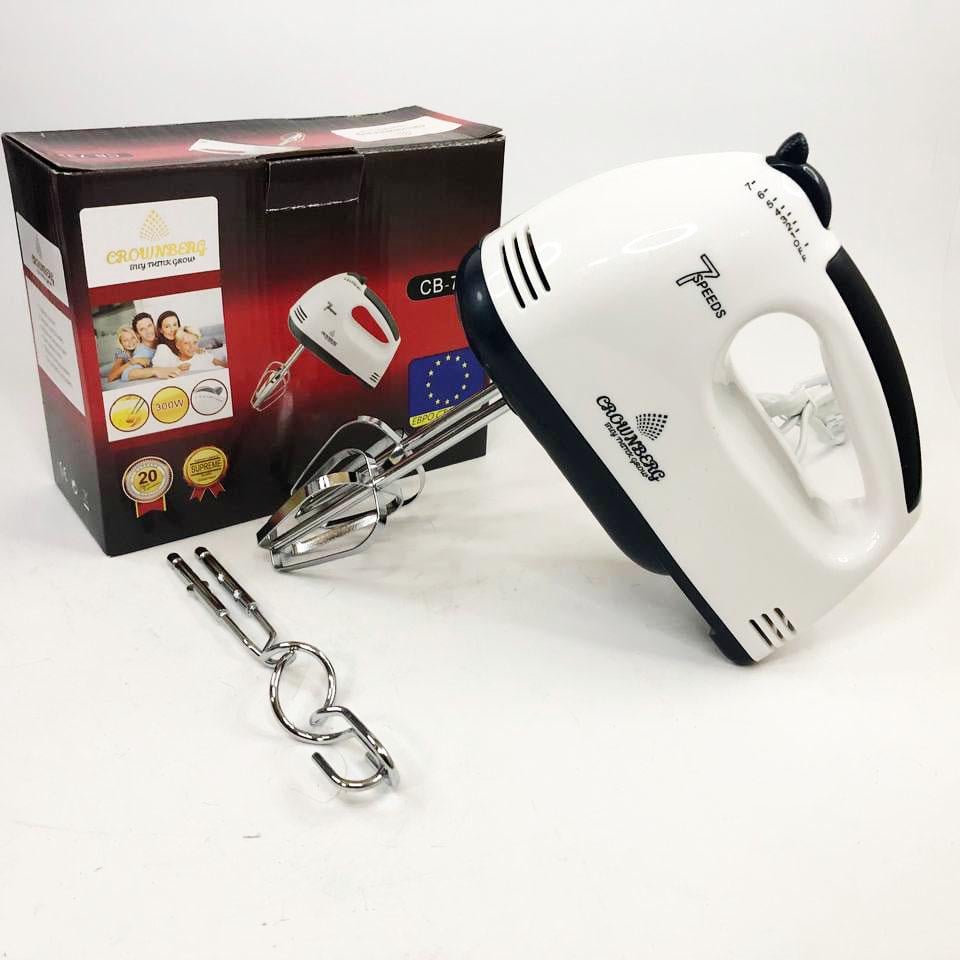 Миксер Crownberg CB-7322 300 Вт Белый (ws95948) - фото 9 Миксер Crownberg CB-7322 300 Вт Белый (ws95948) - фото 9