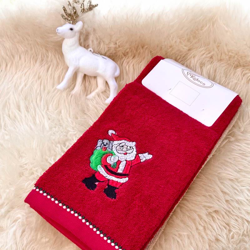 Рушник кухонний Новий рік 40x60 см Темно-Червоний (88436)