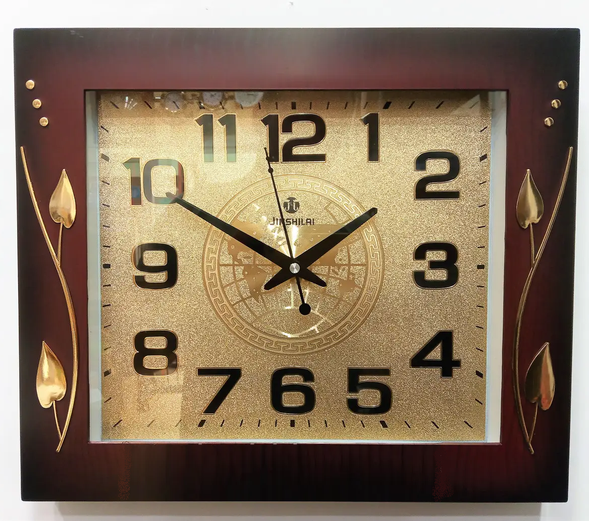 Часы настенные прямоугольные Классика 65 41х35 cм Золотой (2740591336)