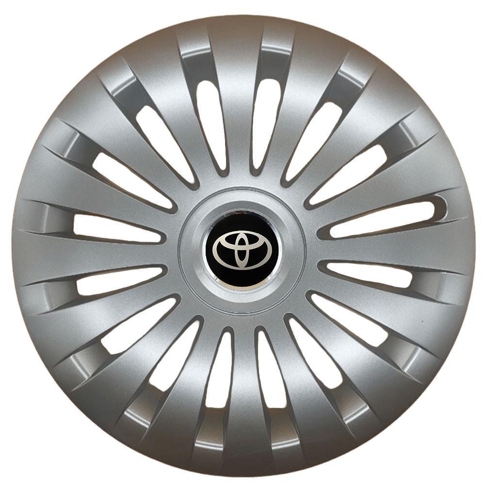 Ковпаки SJS 504 з логотипом Toyota 4 шт. R17 Сріблястий (2789081332)