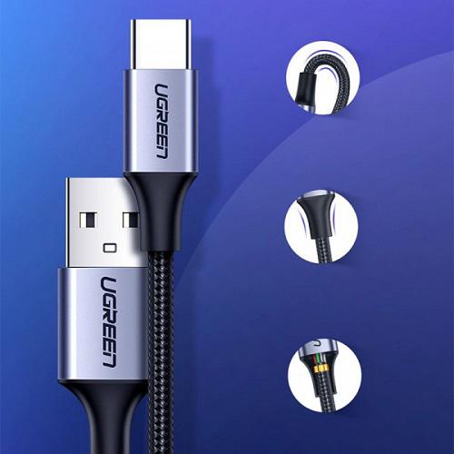Кабель Ugreen USB 2.0 AM-Type-C M US288 3 A 18 W 3 м (60408) - фото 5