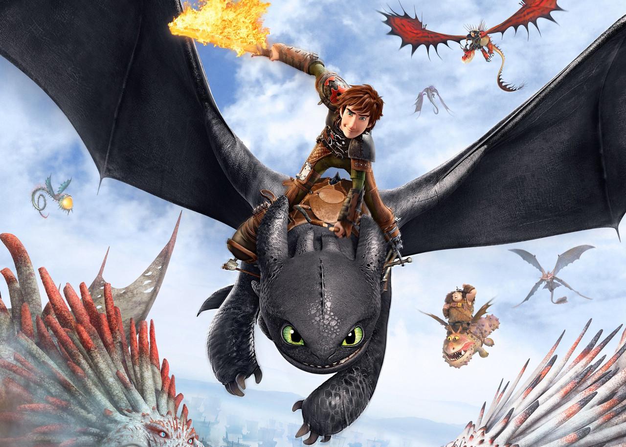 Картина GeekLand How to train your dragon Иккинг и Беззубик (HD.09.039)