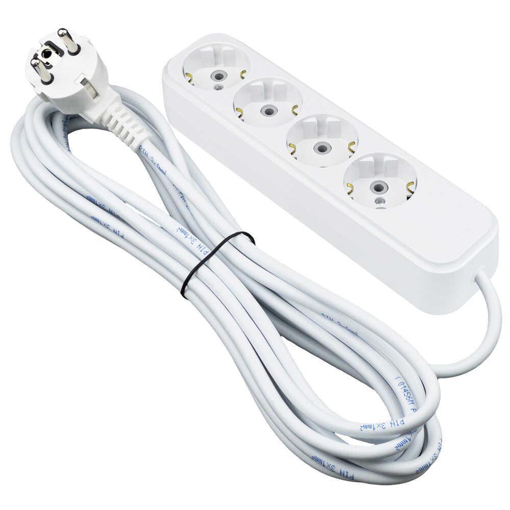 Подовжувач чотиримісний Violux 3х1 мм2 з заземленням 5 м (920590)