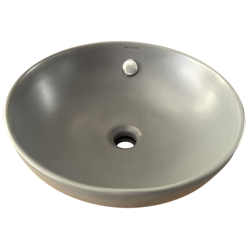 Раковина накладна Mixxus Premium TOPPER-0201 з переливом 410x410x165 мм Gray (MP6649) - фото 5 Раковина накладна Mixxus Premium TOPPER-0201 з переливом 410x410x165 мм Gray (MP6649) - фото 5
