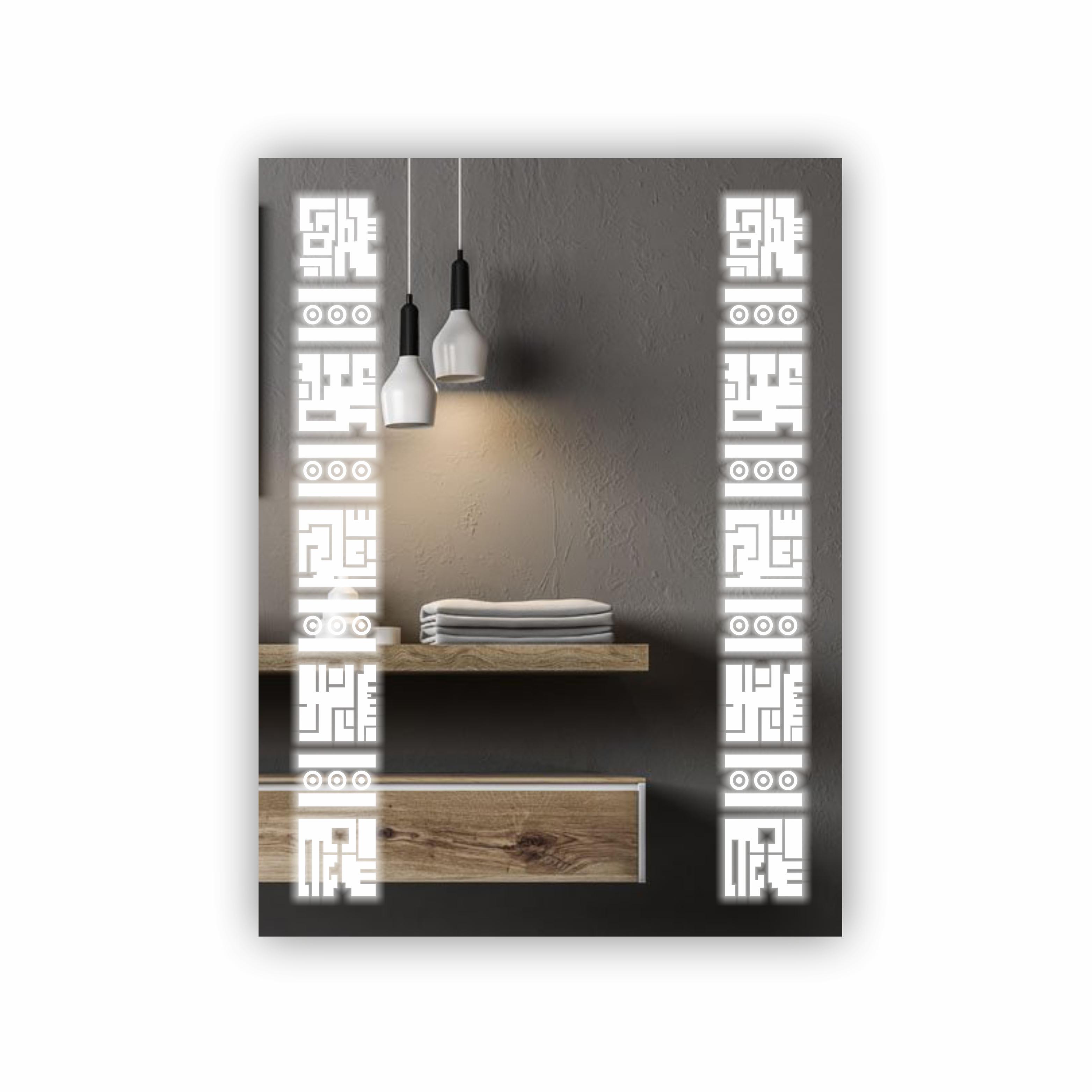 Зеркало с LED подсветкой 600х800 мм (R-019)