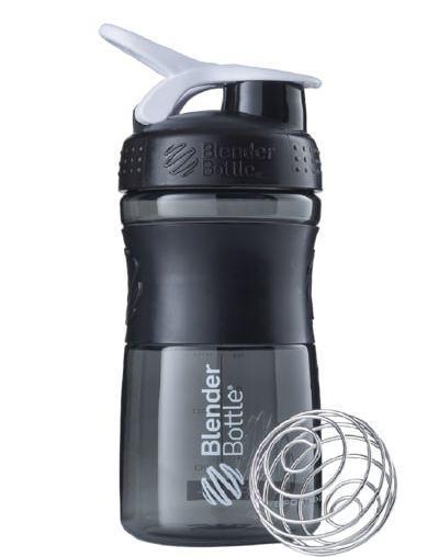 Шейкер спортивний Blender Bottle SportMixer Flip 20 oz/590 мл Black/White (A-011892)