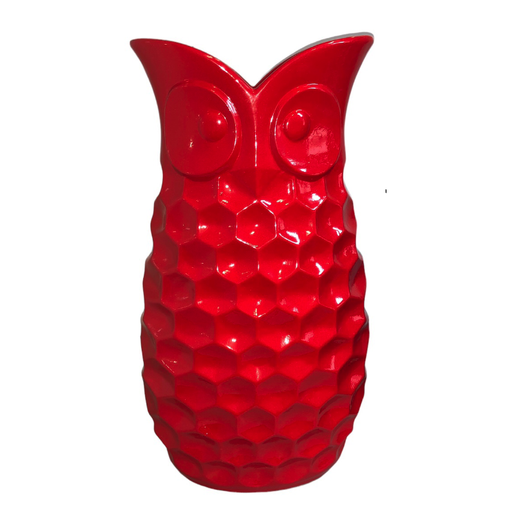Ваза Nana ceramics Сова 38 см Красный