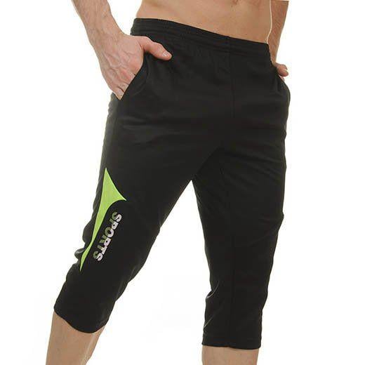 Шорты футбольные Sports LD-9716 L Черно-салатовый (57429321)