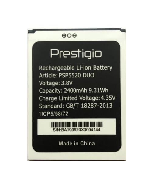 Акумуляторна батарея Prestigio PSP5520 Muze B5 2400 mAh Акумуляторна батарея Prestigio PSP5520 Muze B5 2400 mAh