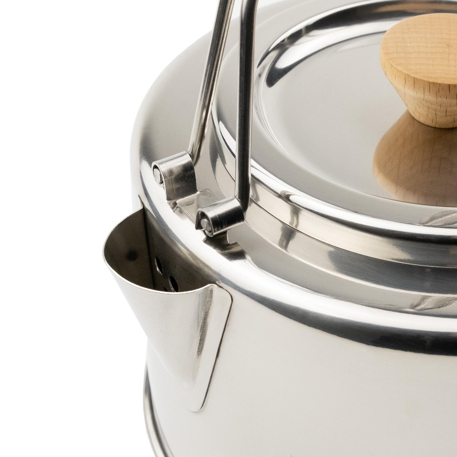 Чайник туристический Tribe Kettle из нержавеющей стали 1,2 л (T-FI-0010-metal) - фото 10