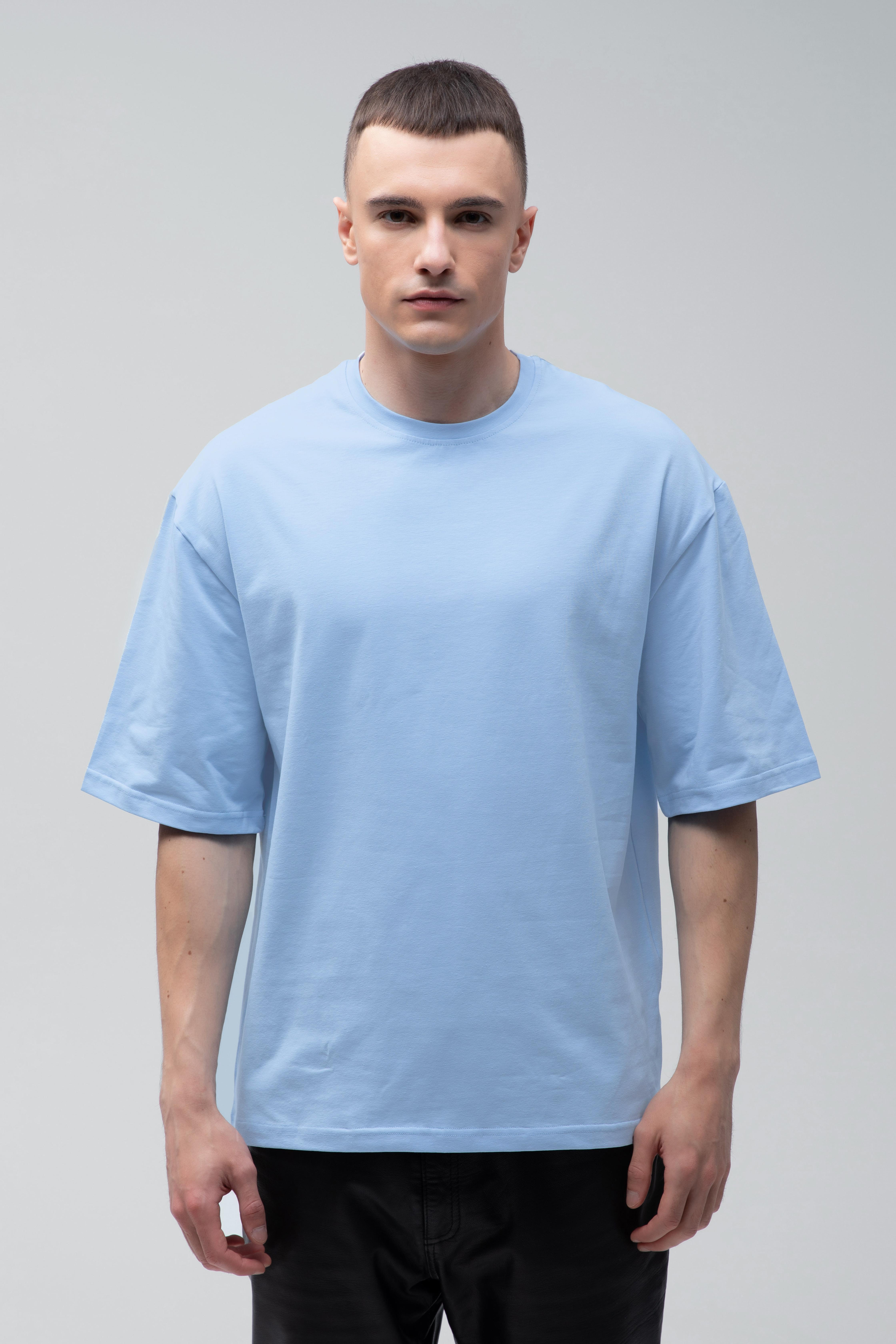 Футболка мужская Ray oversize S/M Голубой (U0104M-Sky Blue)