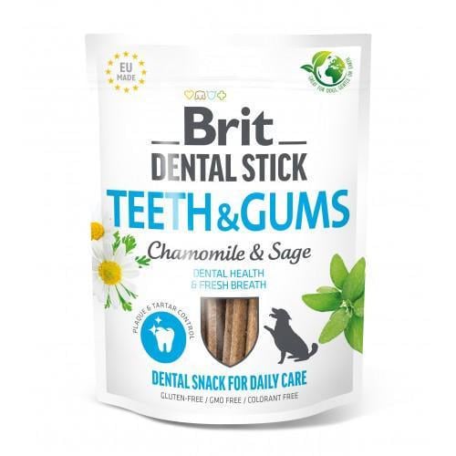 Лакомство для собак Brit Dental Stick Teeth & Gums 7 шт. 251 г Лакомство для собак Brit Dental Stick Teeth & Gums 7 шт. 251 г