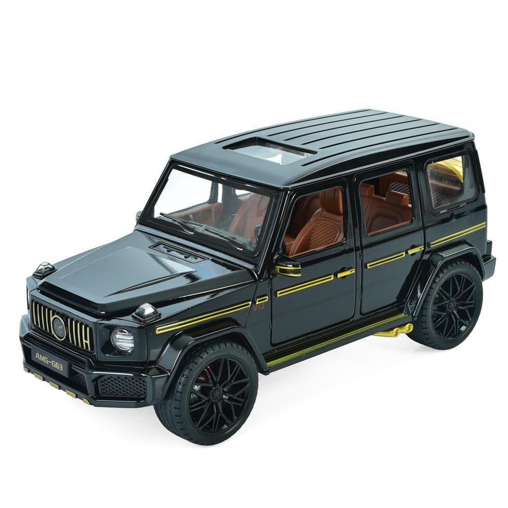 Игрушечная машинка Mercedes-Benz AMG G63 резиновые колеса 1:18 металлическая (SR-1802)