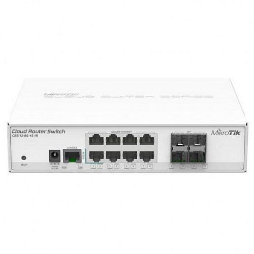 Комутатор Mikrotik CRS112-8G-4S-IN 8 Gigabit ethernet 4xSFP керований (568581) Комутатор Mikrotik CRS112-8G-4S-IN 8 Gigabit ethernet 4xSFP керований (568581)