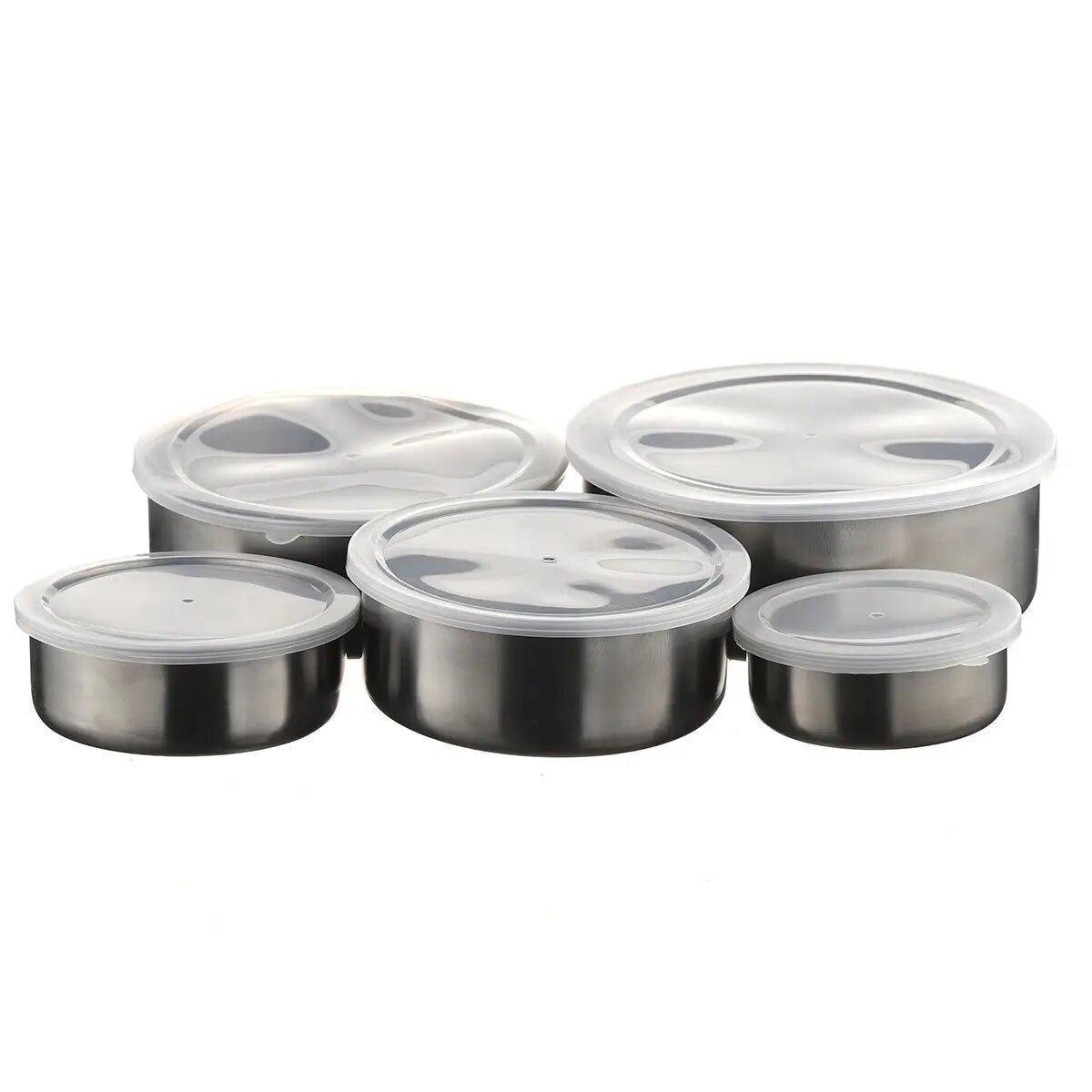 Набір судочків А-Плюс з кришкою з нержавіючої сталі 5 шт. (4708) - фото 4 Набір судочків А-Плюс з кришкою з нержавіючої сталі 5 шт. (4708) - фото 4