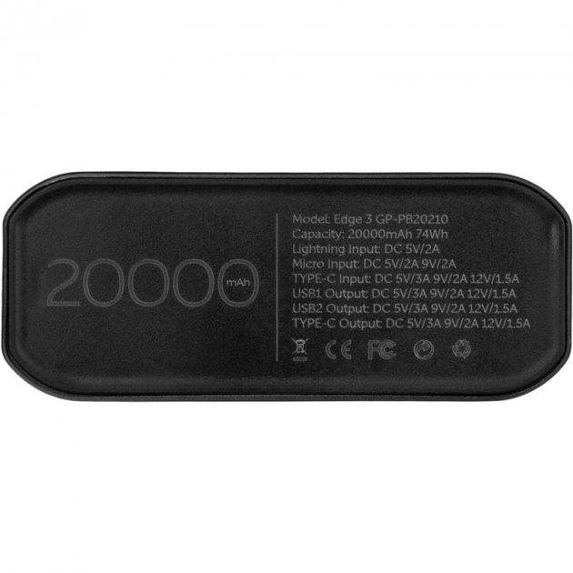 Портативний зарядний пристрій Gelius Pro Edge 3 PD 20000 mAh Dark Blue (GP-PB20-210) - фото 6